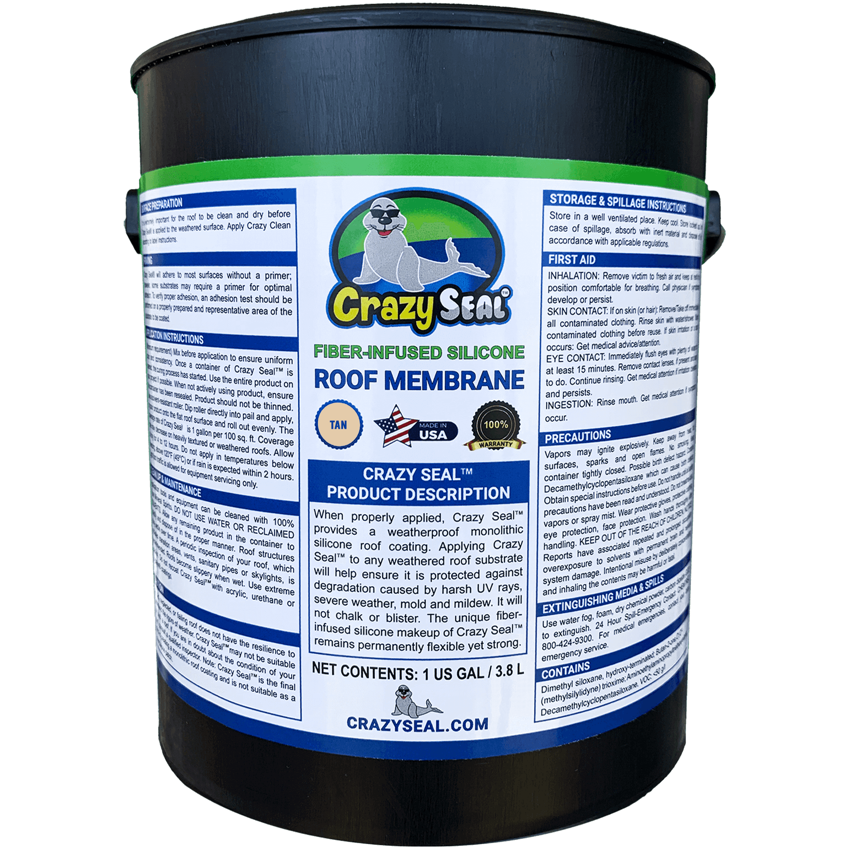 Tazza Crazy Seal Man Stars – Tazza In Ceramica 325 Ml, Design Esclusivo, Lavabile In Lavastoviglie E Microonde